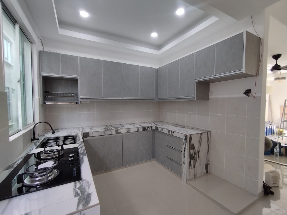 Muz RenoKraf Cabinet, Awning and Renovation - Kitchen Cabinet, Awning and RenovationPuchong Wardrobe Kabinet TV Dapur Install